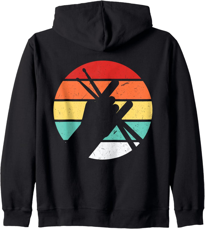 Drumms Shirt Herren Drummer Geschenk Schlagzeug-Spieler Kapuzenjacke