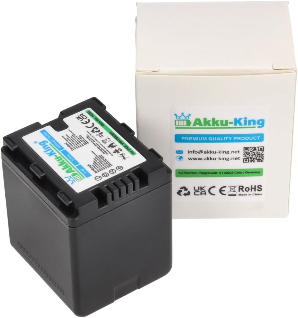 Akku-King Akku kompatibel mit Panasonic VW-VBN260 - Li-Ion 2500mAh - für HDC-SD800, HDC-SD900, HDC-S