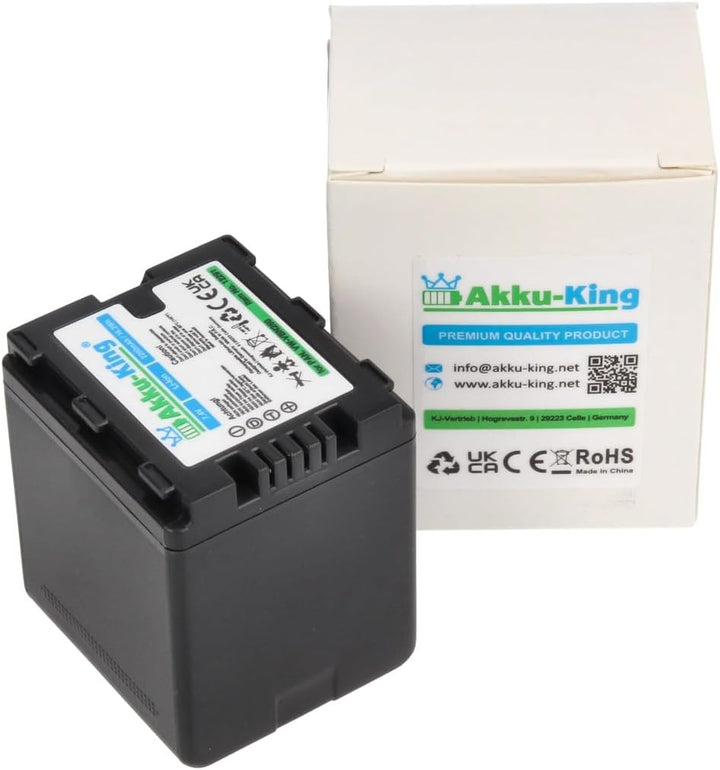 Akku-King Akku kompatibel mit Panasonic VW-VBN260 - Li-Ion 2500mAh - für HDC-SD800, HDC-SD900, HDC-S