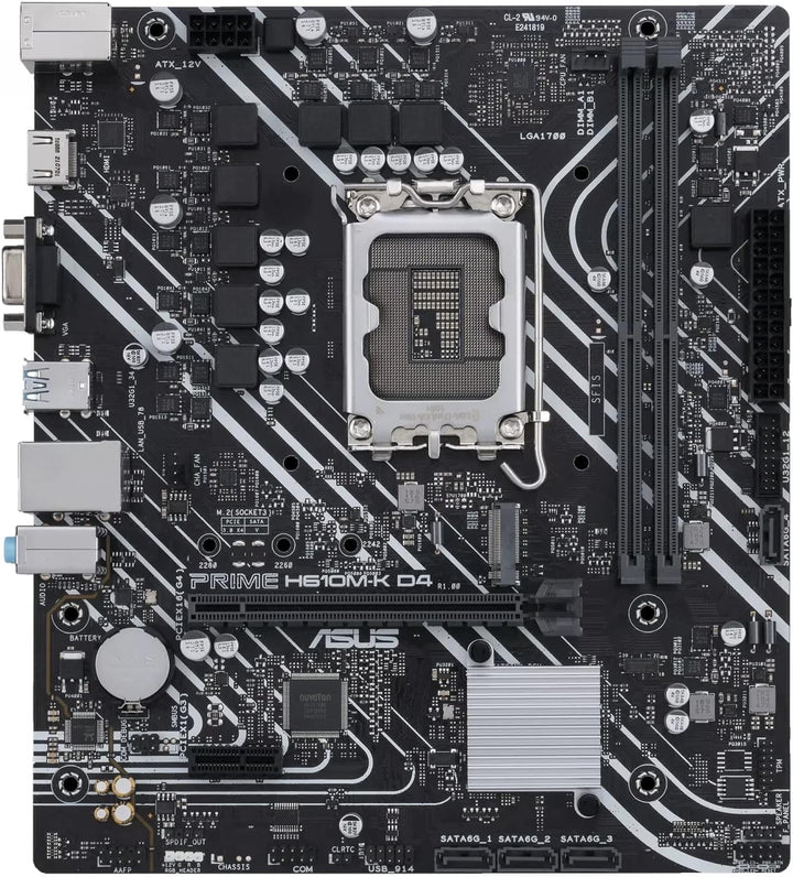 ASUS Prime H610M-R D4 Intel H610 LGA 1700 Micro ATX