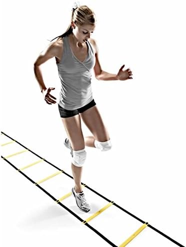SKLZ SAQ-SL01-02 Training Agility Koordination Leiter Quick Ladder Yellow/Black Einheitsgrösse, Einh