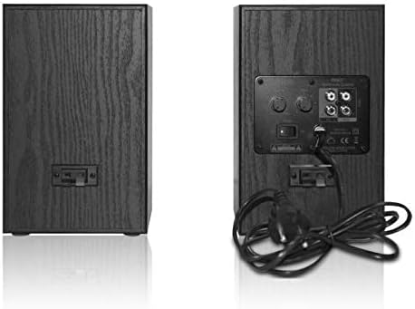 Edifier R980T Aktive 2.0 Lautsprechersystem Paar (24 Watt), 4" PC Regallautsprecher Studio Monitore