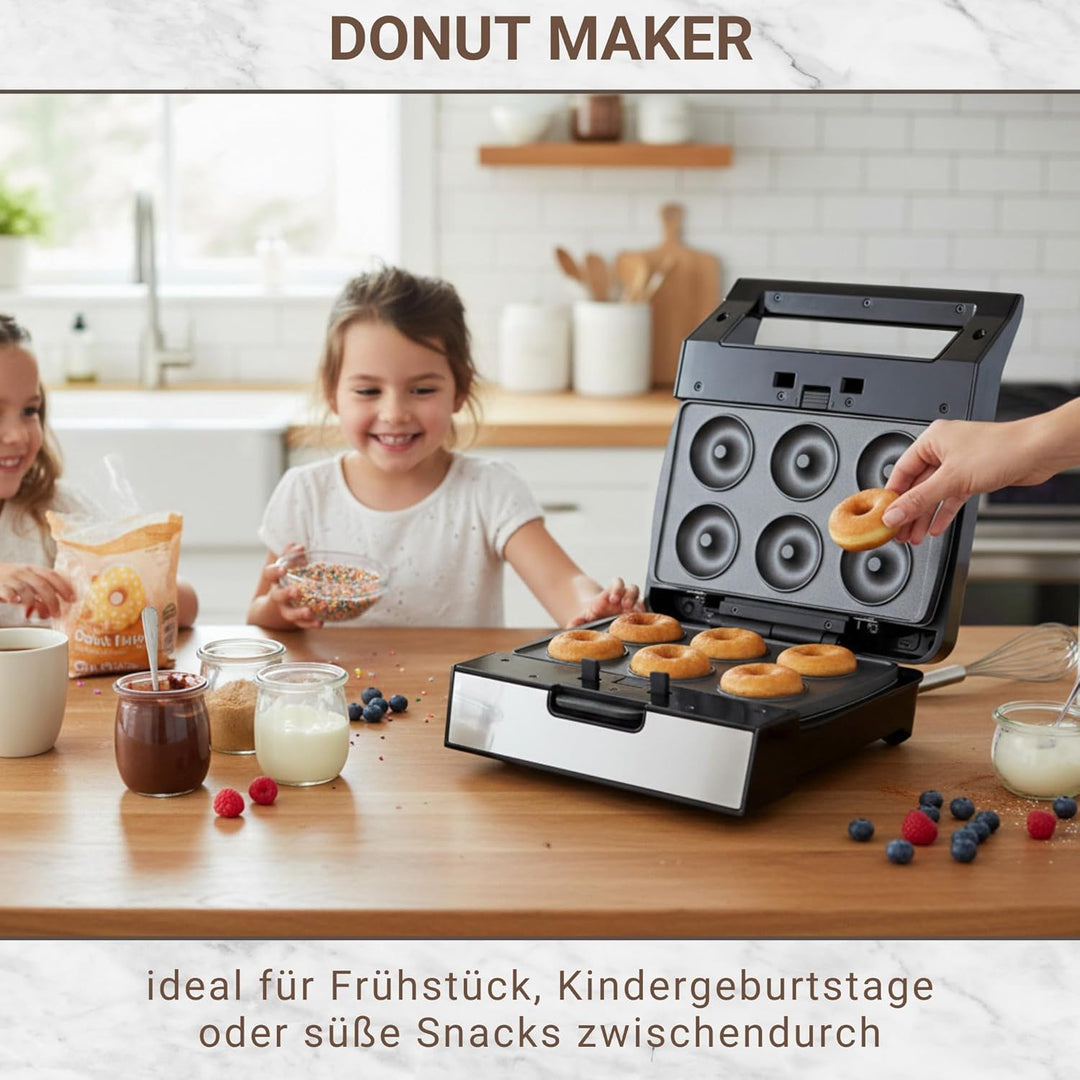 Syntrox Germany Donutmaker MM-1400W mit herausnehmbaren Backplatten