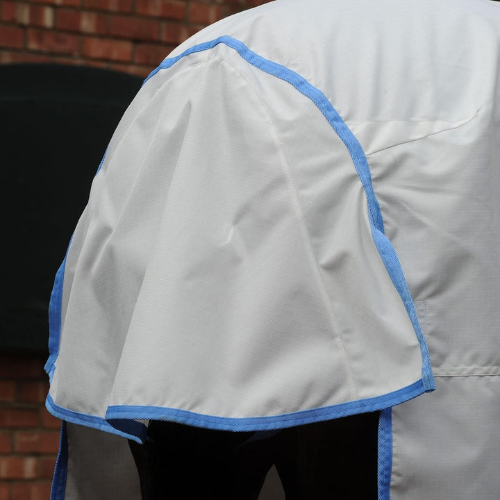 WeatherBeeta Ekzemdecke ComFiTec Sweet Itch Combo 110 cm - 110 cm - Weiss-Blau, 5'0 weiß /
