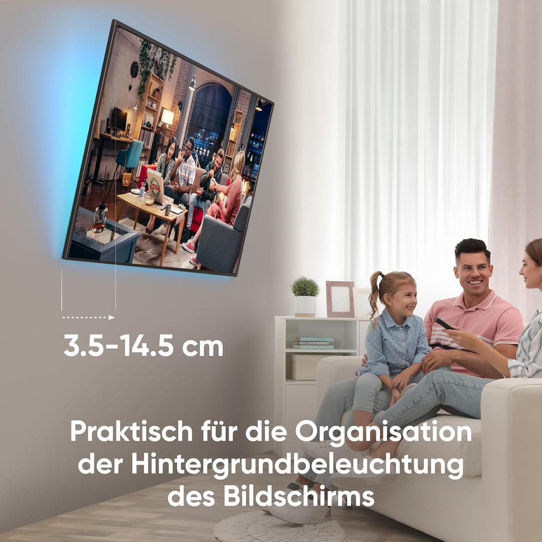 ONKRON TV Wandhalterung neigbar für 43-85 Zoll Fernseher bis 68.2 kg, TV Halterung flach, Ultra Slim