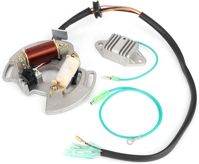 ATV Stator Magneto Coil mit Reglerzubehör Passend für Powersport-Statoren des Blaster 200 YFS200 97-