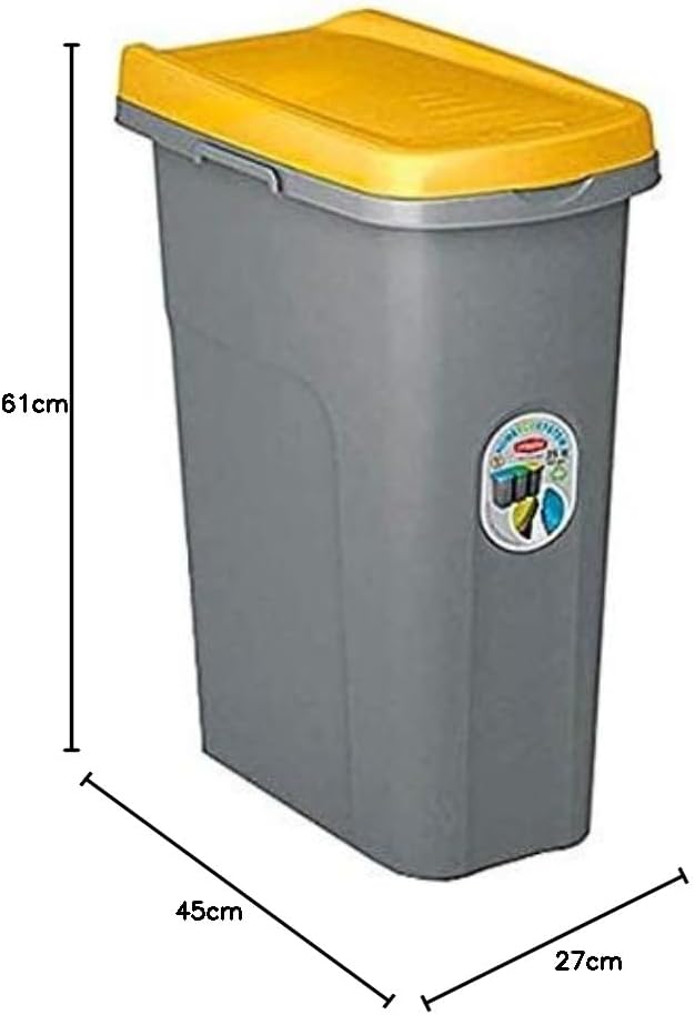 Stefanplast Abfalleimer, Gelb, 40 l