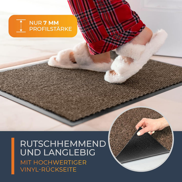 TIMELEOS Fussmatte Schmutzfangmatte mit äusserst starker Schmutz und Feuchtigkeitsaufnahme Eingangst