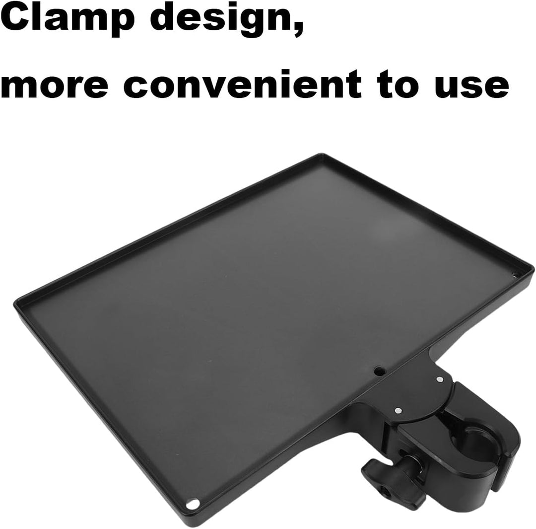 Microphone Stand Ablage, 27 x 28 x 3,5 cm Mikrofonständer Tablett Krabbenklemme Tisch Mikrofonstände