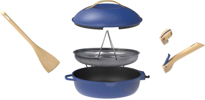 COOKUT - Die fabelhafte 8-in-1-Pfanne - Einzigartiges Utensil, das Pfanne und Schmorpfanne ersetzt -