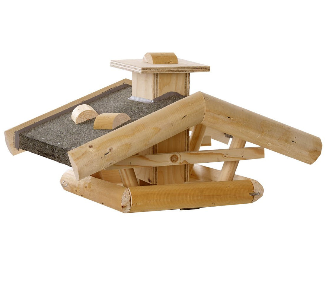 Dehner Natura Premium Wildvogel Futterhaus Watzmann, Futterstation für Wildvögel, Vogelhaus wetterfe