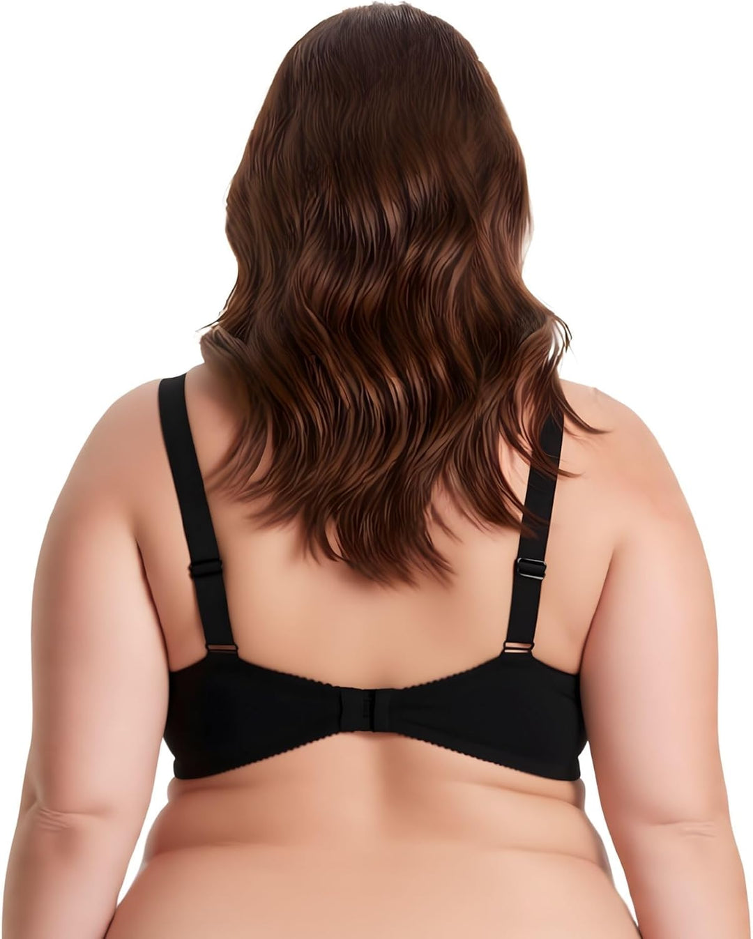 Curve Muse Damen Übergrösse Minimierer Ungefüttert Bügel Vollständige Abdeckung BH 75G Schwarz, Nich