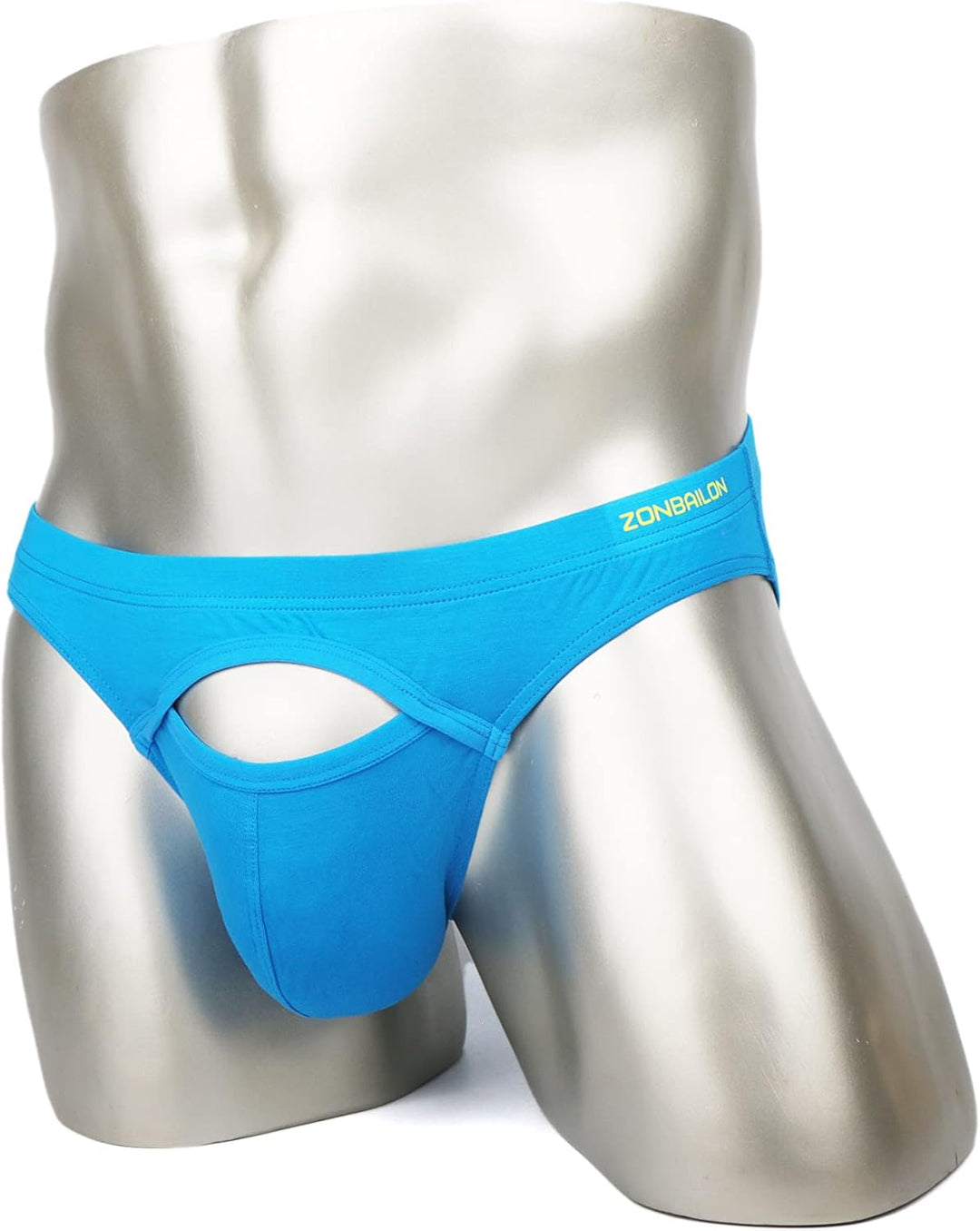 Herren Bikini Slip aus Bambusfaser Weiche Atmungsaktive Komfortable Unterwäsche mit Grossem Beutel,