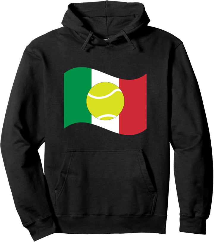 Italien Tennisball Grafik / Country Flag Pride Sport Pullover Hoodie