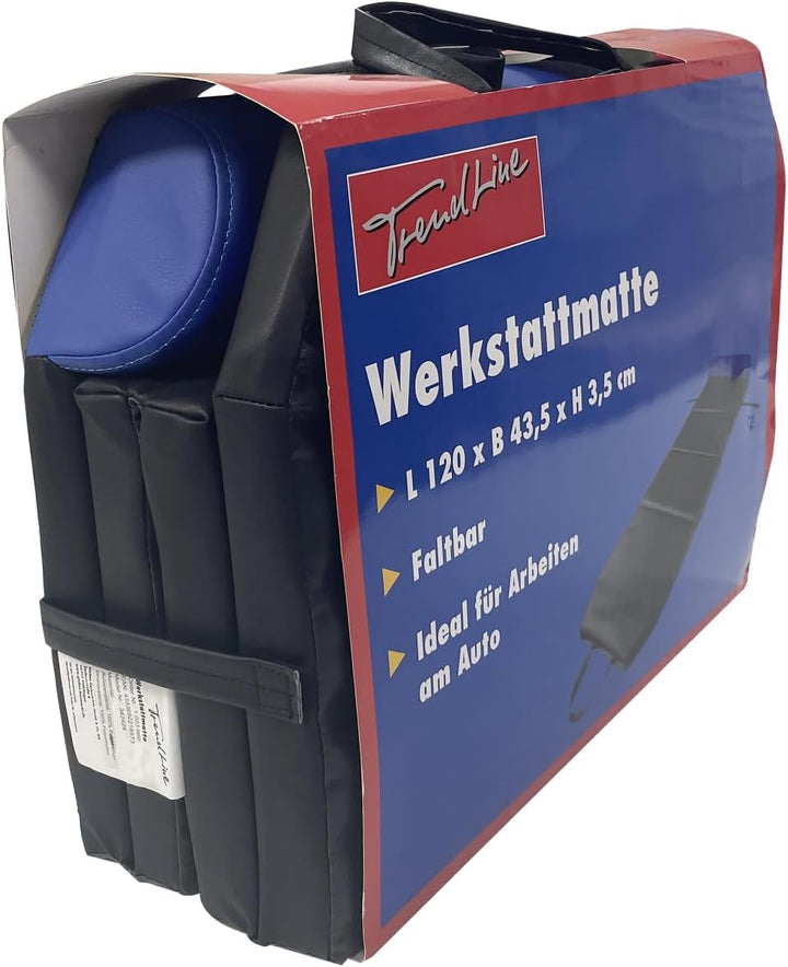 Trend Line Werkstattmatte 120 x 43,5 x 3,5 cm (LxBxH) schwarz blau faltbar