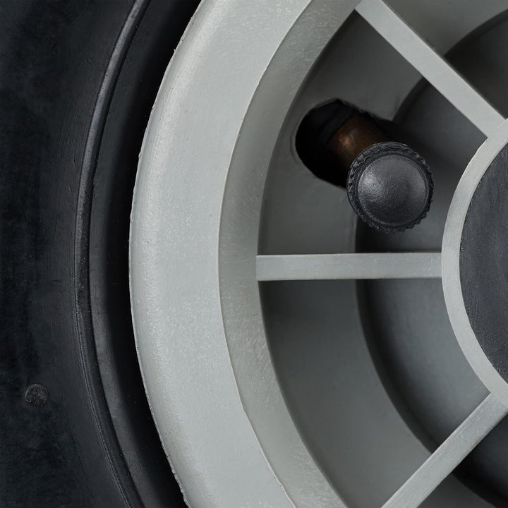 4 x Sackkarrenrad, 3.00-4, luftbereift, Ersatzrad Kunststofffelge, 260x85 mm, Ø Achse 25mm, Komplett