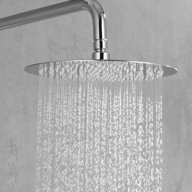 Ibergrif - Edelstahl Kopfbrause Regendusche, Duschkopf, 12 Zoll, Edelstahl, Silber, 30 CM, M20299 Ru