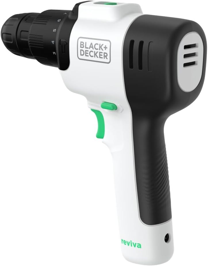 BLACK+DECKER Black e Decker Reviva 12V Akku-BohrmaschineSchrauberSchlagbohrmaschine - REVHD12C-QW, S