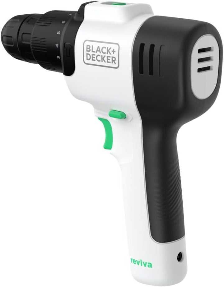 BLACK+DECKER Black e Decker Reviva 12V Akku-BohrmaschineSchrauberSchlagbohrmaschine - REVHD12C-QW, S