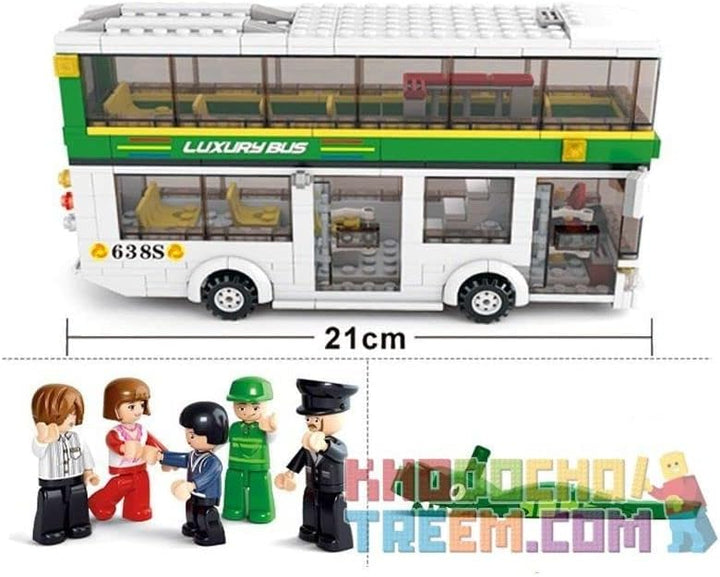 Sluban M38-B0331 - Baukasten - Stadt - Doppeldecker-Bus