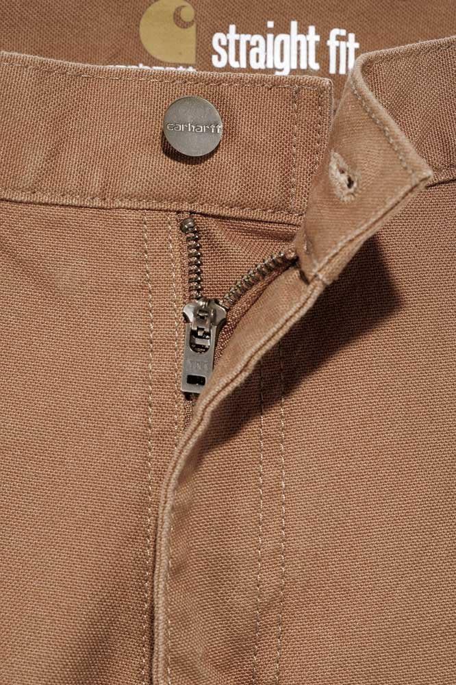 Carhartt Herren Straight Fit Stretch Duck Dungaree Arbeitshose 32W / 30L Carhartt Braun, 32W / 30L C