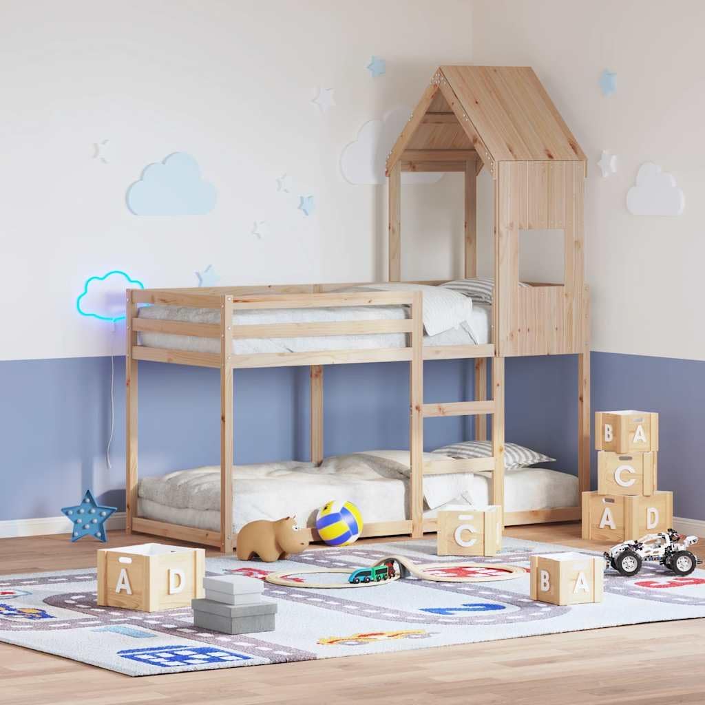 vidaXL Dach für Kinderbett, Kinderbettdach mit offener Seite, Kinderbetthimmel für Schlafzimmer, Bet