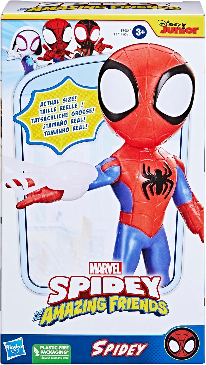 Spidey and his Amazing Friends Hasbro Marvel Supersized Spidey Actionfigur, Vorschule Superheld Spie