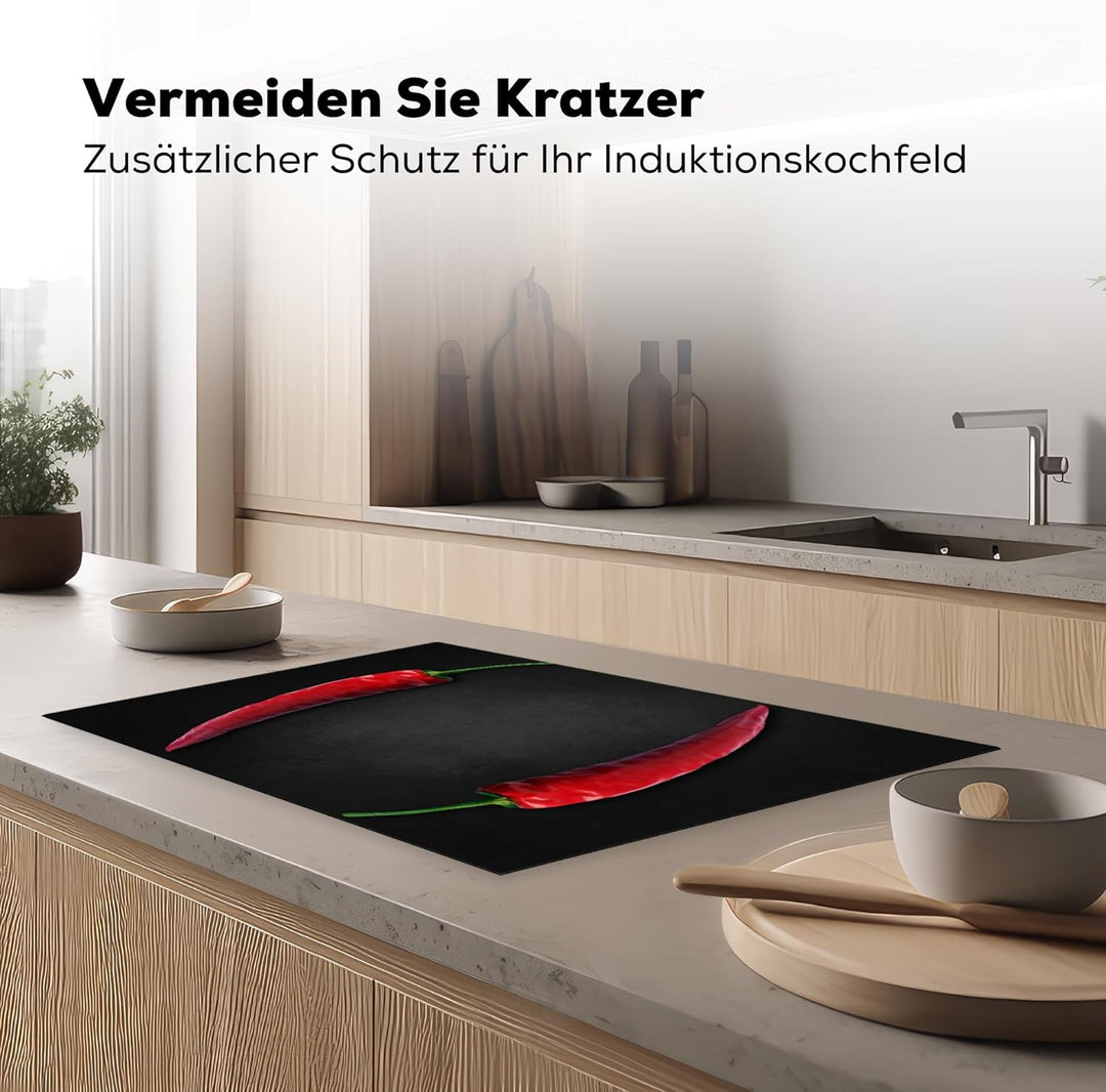 KitchenYeah© Herdabdeckplatte Einteilig Küche Herdabdeckung Ceranfeld Kochfeld Abdeckung Induktionsk