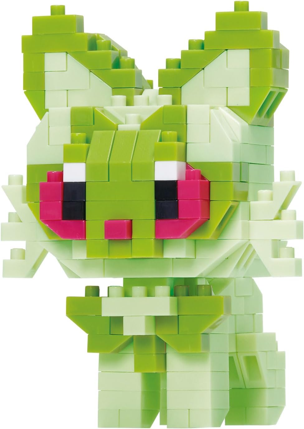 Bandai nanoblock Felori (Sprigatito) - Pokémon - Mini-Bausteinfigur - Konstruktionsspiel - Bausatz f