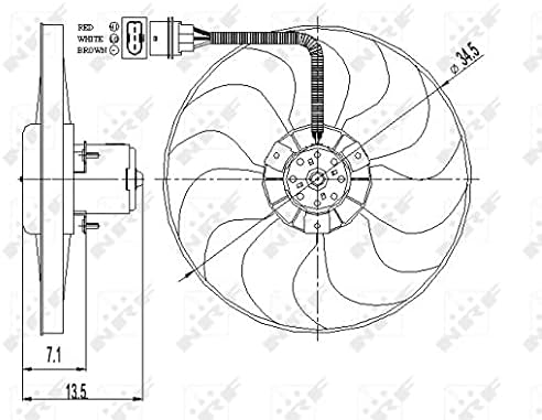 NRF 47397 Lüfter, Motorkühlung