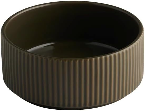 APS 19072 Schale THE GRID - Porzellan, Ø 14 cm, 450 ml, Farbe mud (braun), stapelbar, 6er Set