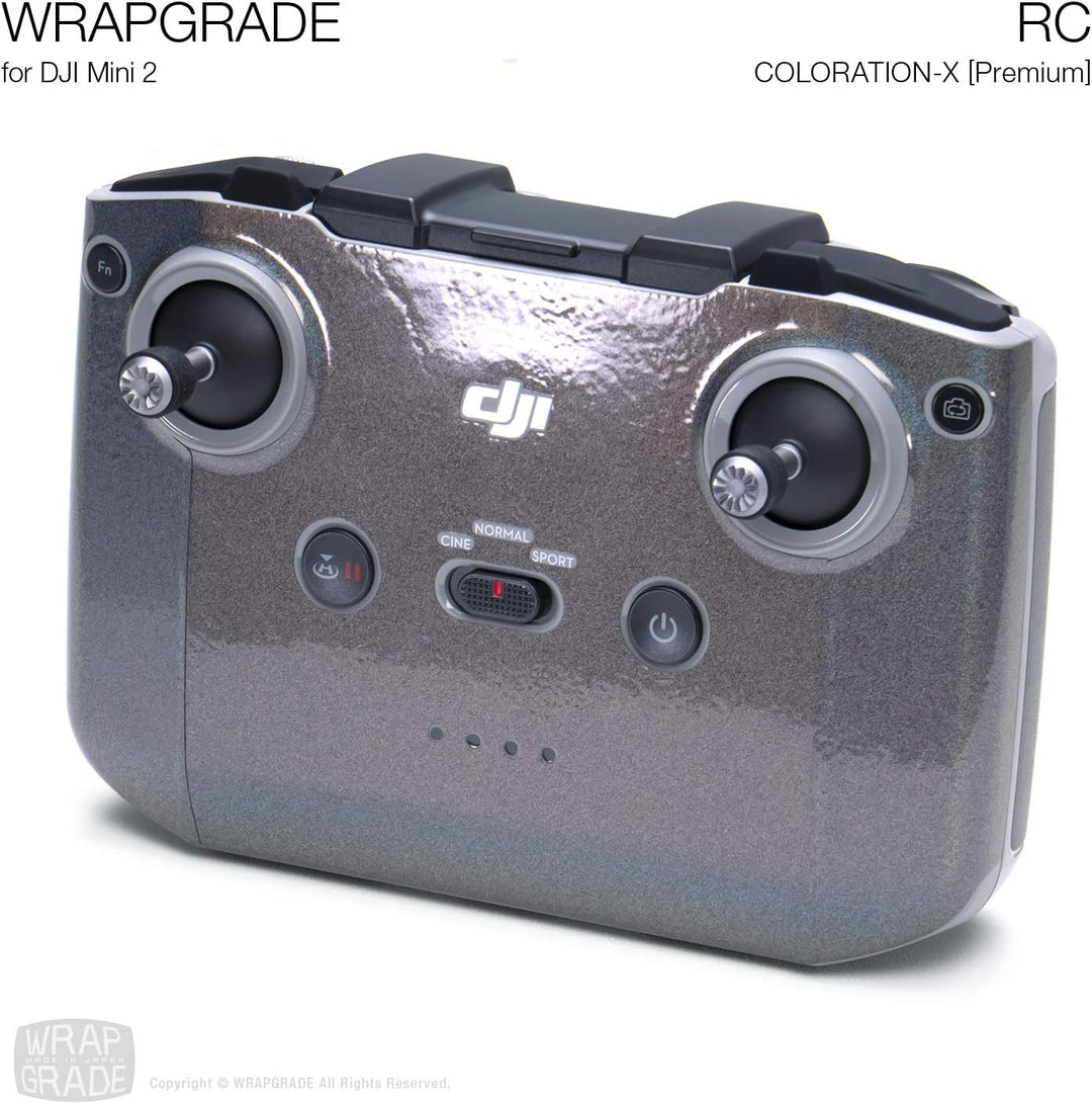 Wrapgrade Skin Sticker Set Kompatibel mit DJI Mini 2 | Fernbedienung (COLORATION-X), Coloration-x