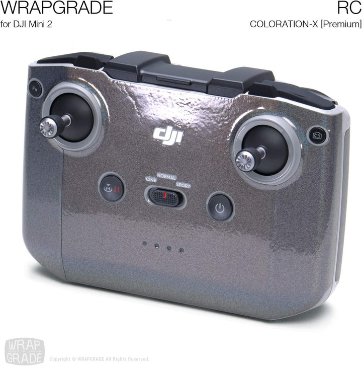 Wrapgrade Skin Sticker Set Kompatibel mit DJI Mini 2 | Fernbedienung (COLORATION-X), Coloration-x