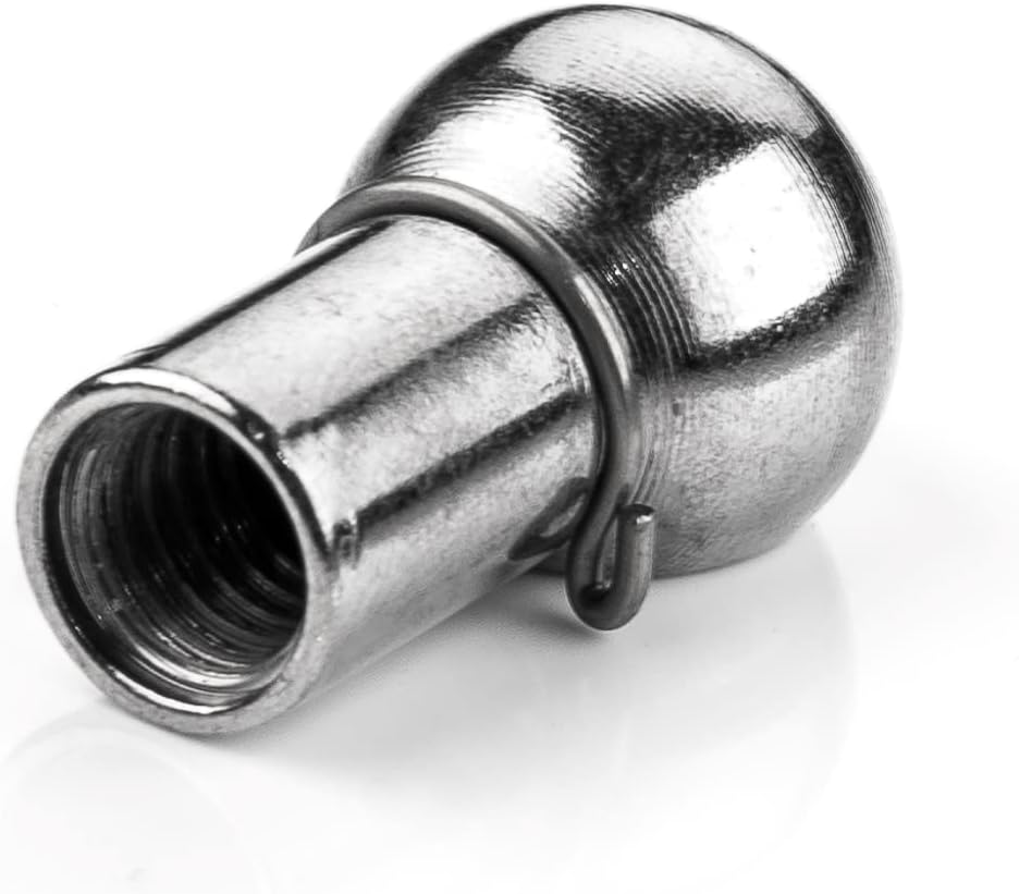 LST 2x Kugelpfanne Kugelkopfaufnahme Gasfeder M8 Gewinde 10mm Gasdruckdämpfer