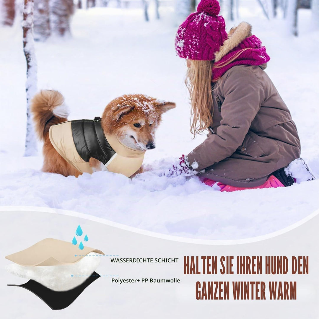 Idepet Haustier Hund Warm Mantel Jacke wasserdichte Kleidung Kleine mittlere grosse Haustier Hund Ka