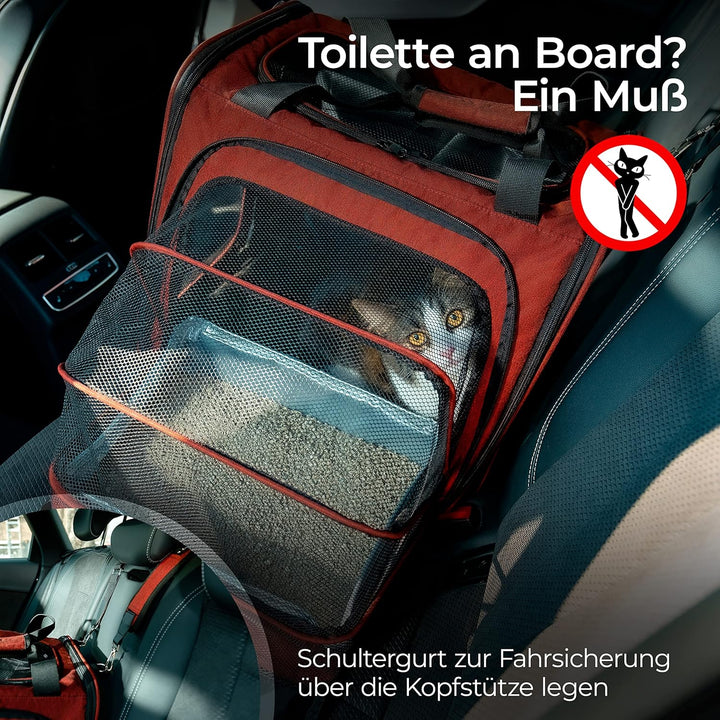 YOU DECIDE MUNICH Katzentransportbox [mit Katzenklo] Katzentransporttasche Katzentasche auch grosse