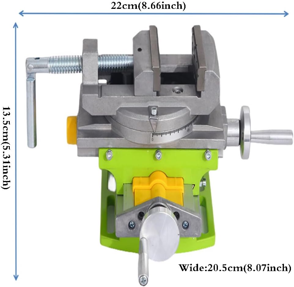 Drehtisch 90° 3 Zoll Kreuzschieber Bohrmaschine Schraubstock Horizontale Präzisionsfräsen Bohrmaschi