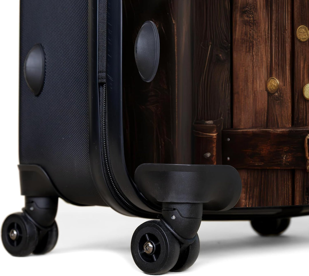 NoBoringSuitcases.com® Koffer XL Gross 77x51.5x28 cm Reisekoffer mit 4 Rollen Leicht Trolley Hartsch