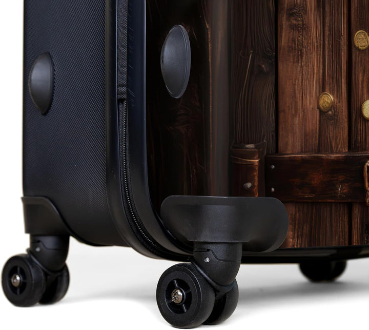NoBoringSuitcases.com® Koffer XL Gross 77x51.5x28 cm Reisekoffer mit 4 Rollen Leicht Trolley Hartsch