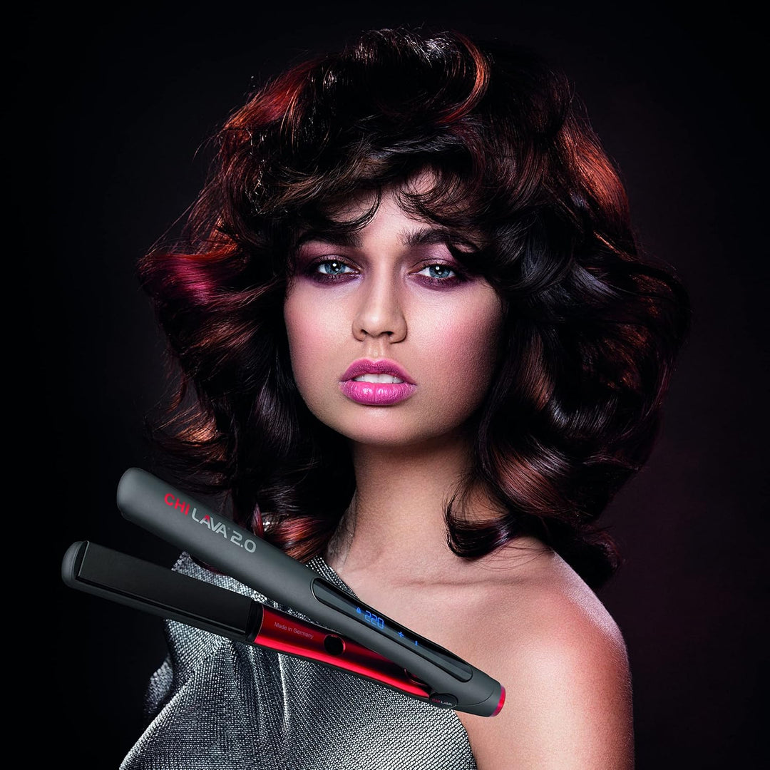 CHI LAVA 2.0 Haarglätter - Professionelles Stylingeisen, Made in Germany, Hochwertige Keramikplatten