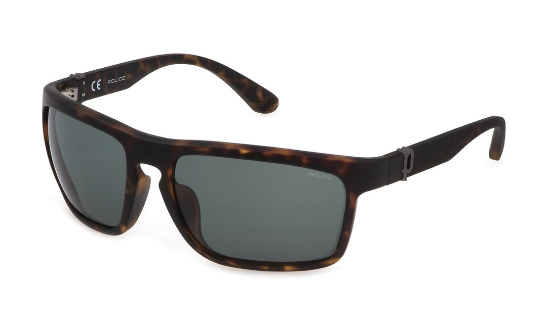 Police Herren Splf63 Sonnenbrille, Matt Dark Havana, 63