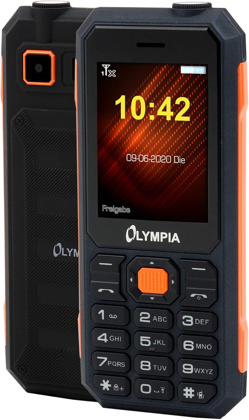 Olympia Active Outdoor Handy Mobiltelefon IP 67 Wasserfest Stossfest Bluetooth