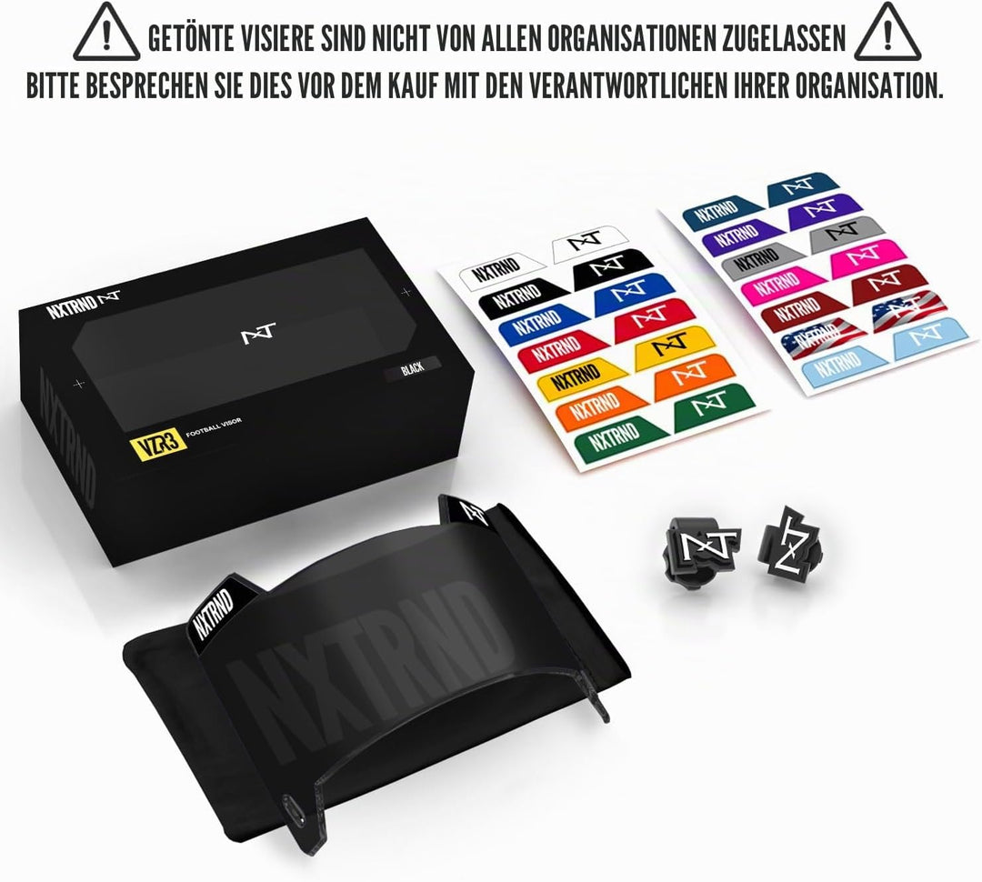 NXT NXTRND Vzr3 Fussball-Visier Adult Schwarz, Adult Schwarz
