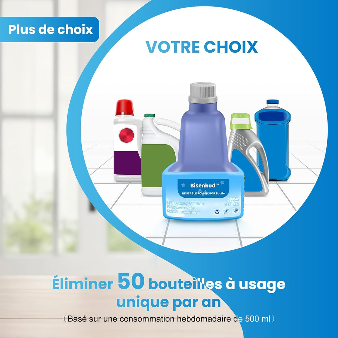 Wiederverwendbare Nachfüllflasche für Swiffer® WetJet™ Spray Mop, Nachfüllflasche 500 ml, inklusive