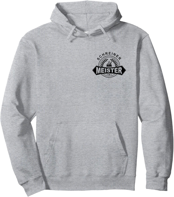 Schreiner-Meister mit historischem Zunftwappen auf Brust Pullover Hoodie