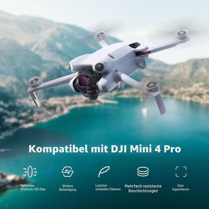 NEEWER ND&CPL-Filter-Set zum Aufstecken, kompatibel mit DJI Mini 4 Pro, 6 Stück CPL-Filter und Grauf