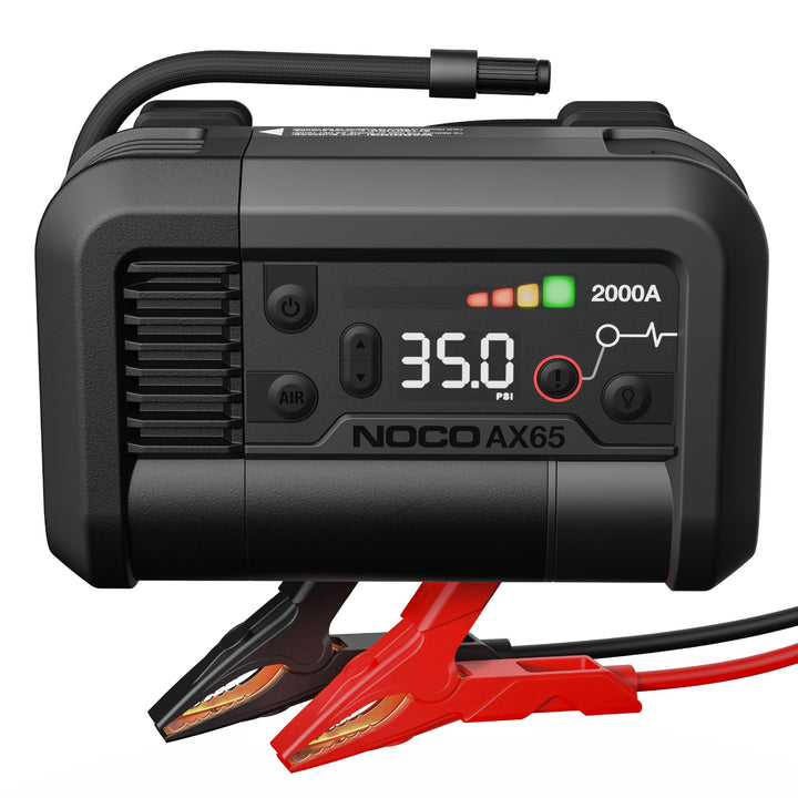 NOCO Boost+Air AX65: 2000A Starthilfe-Powerbank mit 100 PSI Kompressor – Startet 8,0L Benzin & 6,0L