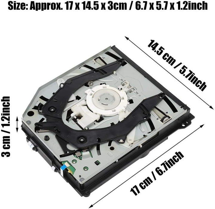 Tangxi CD-Laufwerk für PS4 KEM-490, Professionelles Spielekonsolen-CD-Laufwerk Blu-Ray DVD-Ersatzkit