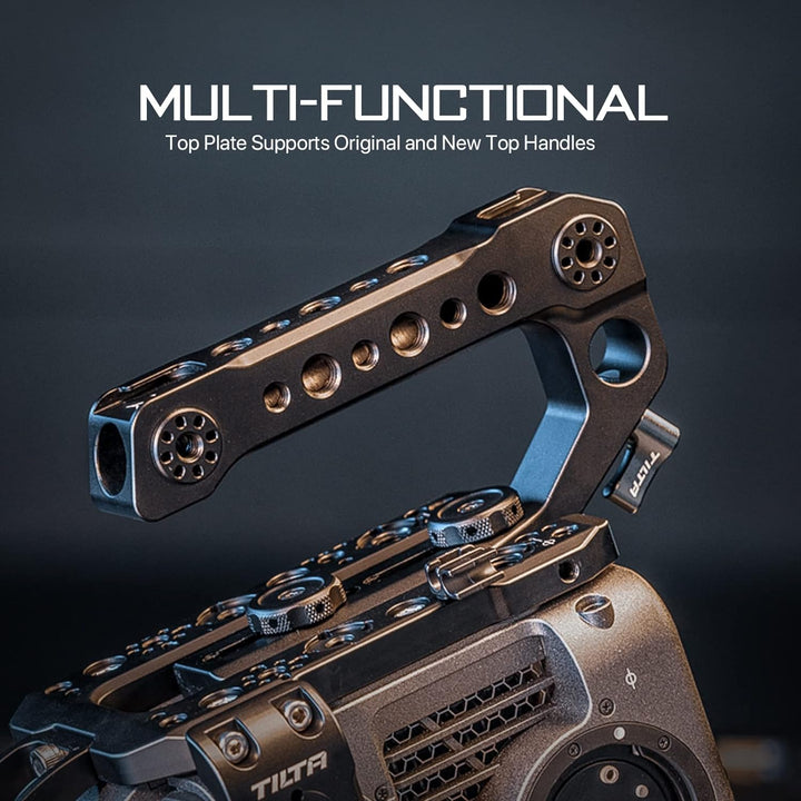 Tilta Oberer Griff kompatibel mit Sony FX6 Schuhhalterung für Videokamera, LED-Lichter, Mikrofone ES
