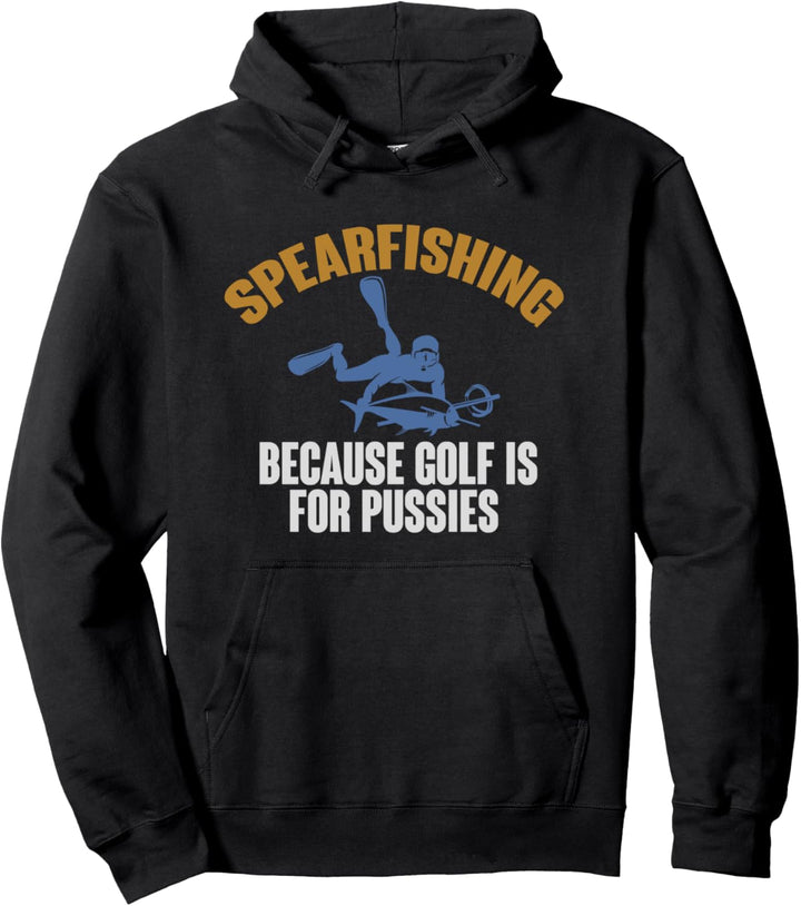 Speerfischer Männer Hobby Angler Geschenk Speerfischen Pullover Hoodie